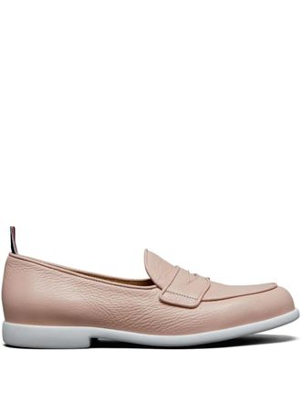Thom Browne Varsity loafers - women - Rubber/Calf Leather/Deer Skin - 36.5 - Pink