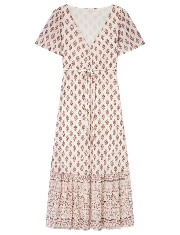 Robe Décontractée Femme Springfield - Coupe Midi, Style Chemise, Matière De Qualité