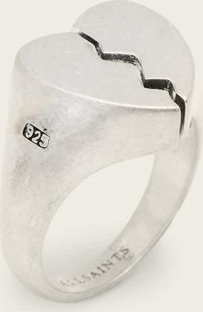 AllSaints Broken Heart Sterling Silver Ring
