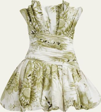 Aje Chromatic Mini Bubble Dress