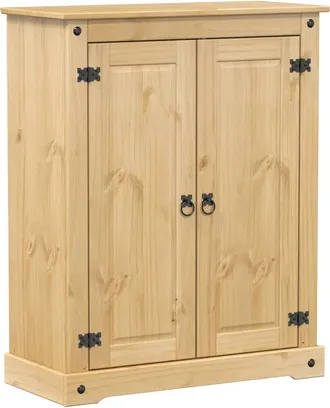 vidaXL Mueble Zapatero Corona Madera Maciza De Pino 86x38,5x108 Cm Vidaxl