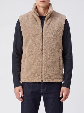 Herno Gilet tecnico in pile con collo alto e chiusura a zip