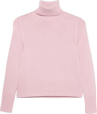 Alpha Studio Fijngebreide coltrui - Dames - Coltruien - Roze - L - Wol - Truien & Vesten