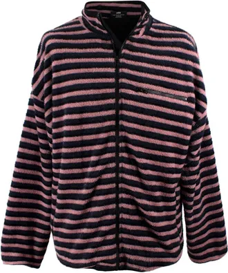 Pleasures Caterpillar Stripe Fleece Jacket Size L