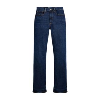 Polo Ralph Lauren Straight Jeans, female, Blue, Size: W32 High-Waist Straight Jeans