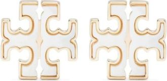 Tory Burch Gouden Bijoux Parel Oorbellen - Dames - Oorbellen - Geel - ONE Size - Accessoires