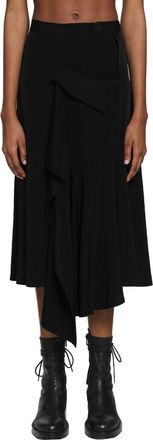 Yohji Yamamoto Flare Wrap Skirt