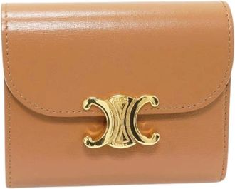 Celine Pre-owned Wallets, female, Brown, Size: ONE SIZE Pre-owned Leather Wallet