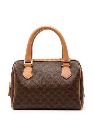 Celine 2014 Macadam Coated Canvas boston bag - Brown
