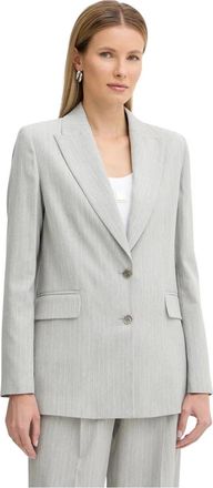 Fracomina Blazer Lungo Monopetto Regular - - Jackets - Donna - Grigio - M