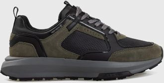 Cruyff Mens Rayado Trainers in olive Nylon - Size UK 11