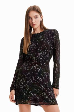Desigual Womens Casual Dress, Black, L
