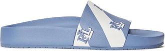 Ralph Lauren Logo Slides Sandalen - Dames - Sandalen - Blauw - 38 EU - Schoenen
