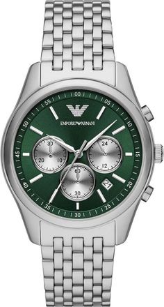 Emporio Armani Antonio Chronograph Horloge - Heren - Horloges - Groen - ONE Size - Accessoires
