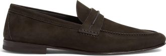 Ermenegildo Zegna Dark Brown Secondskin Loafer in Medium Brown Solid at Nordstrom, Size 9.5Us