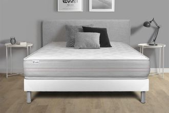 VITALIT Colchón blanco con espuma viscoelástica 160 x 200