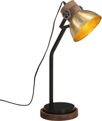 vidaXL L&aacute;mpara De Escritorio Lat&oacute;n Vintage 25 W E27 18x18x60 Cm Vidaxl