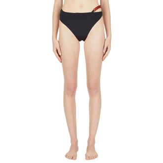 Ziah Bikinis, female, Black, Size: XS Chain Bottoms with Asymmetric Waist