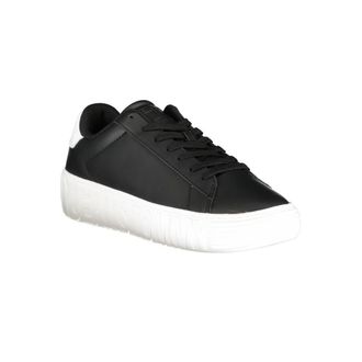 Tommy Hilfiger Leather and Polyurethane Sneaker - Black