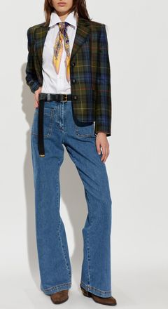 Etro Wide-leg Jeans, Womens, Blue