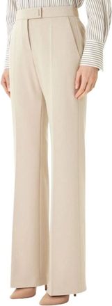 HUGO BOSS Broek - Dames - Wijde Broeken - Beige - S - Broeken