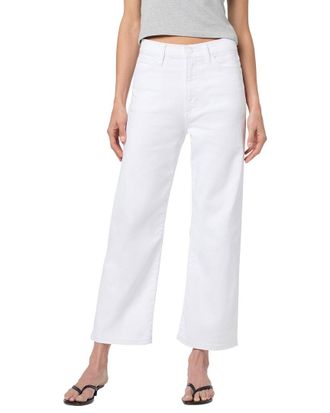 Joe's White Wide Leg Crop Jean