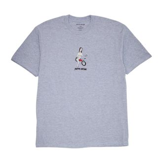 Fa T-Shirts, male, Gray, Size: XL Bike Girl Short Sleeve Tee