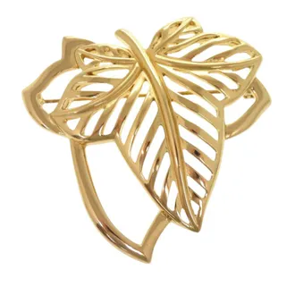 Dior Pre-owned Dior Gold Plated Leaf Brooch Ladies YAIT2G57JOV5QB4L