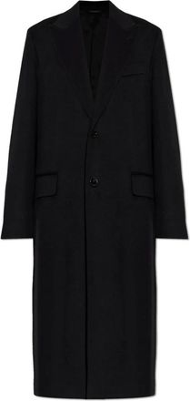Dolce & Gabbana Cappotto in Cashmere con Spacco Singolo - - Coats - Uomo - Nero - L