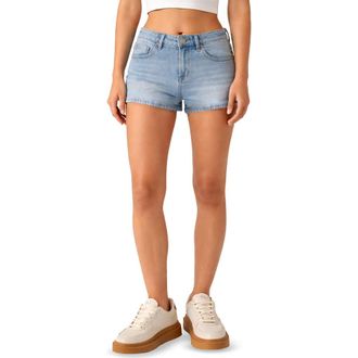 Madden Girl Low Rise Mini Denim Shorts in Light Wash at Nordstrom Rack, Size 13
