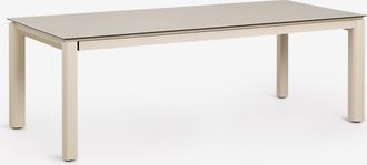 Sklum Mesa De Jard&iacute;n Rectangular Extensible En Vidrio Cer&aacute;mico Sylvara Sklum 220 - 280 X 100 Cm