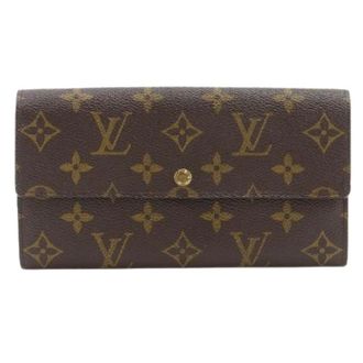 Louis Vuitton Pre-owned Wallets, female, Brown, Size: ONE SIZE Pre-owned Pochette Porte Monnaie Credit Monogram Long Wallet