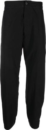Dsquared2 logo-tape tapered trousers - men - Polyester/Cotton/Spandex/Elastane - 52 - Black