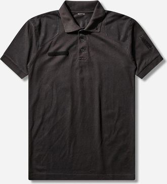Prototypes Cut Up Military Polo Black