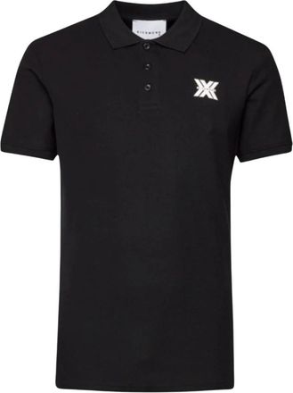 John Richmond Polo Shirt Klassieke Stijl - Heren - Polos - Zwart - L - Katoen - Tops