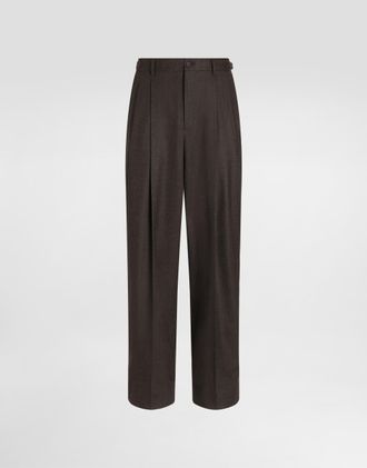 Dolce & Gabbana Wool Trousers - Man Pants And Shorts Multi-colored 52