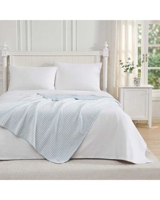 Laura Ashley Oxford Stripe Throw