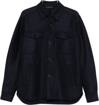 Harris Wharf London Hombre, Chaquetas, Azul, Talla: M