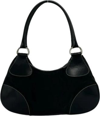Prada Pre-owned Vintage Schoudertas - Dames - Vintage Schoudertas - Zwart - ONE Size - Leer - Vintage