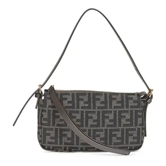 Fendi Dames, Tassen, Bruin, Maat: ONE Size Katoen