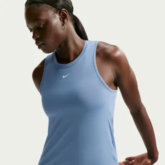Nike Womens One Classic Dri-FIT Tank Top in Blue | FN2808-486