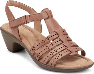Easy Spirit Cortney Quarter Strap Sandal in Medium Brown at Nordstrom, Size 6.5