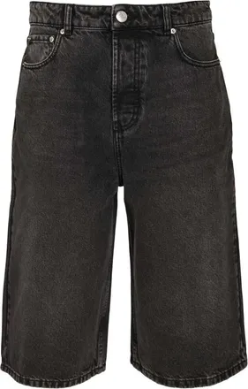Ami Korte Broeken, Heren, Zwart, W34, Denim, Lange Denim Shorts