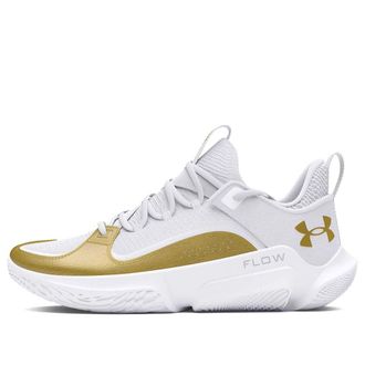 Under Armour Flow FUTR X 3 White Metallic Gold 3026630-103