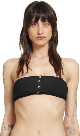 Toteme Ribbed Strapless Bikini Top