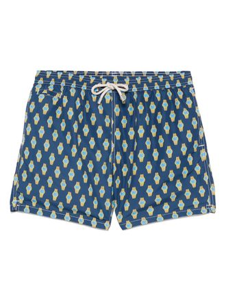 MC2 Saint Barth Zwembroek met print - Blauw