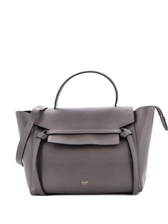 Celine Belt Bag Textured Leather Mini shoulder bag - Grigio