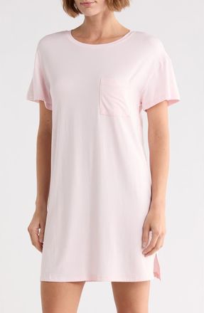 Nordstrom Rack Tranquility Short Sleeve Nightshirt in Pink Crystal at Nordstrom Rack, Size X-Large
