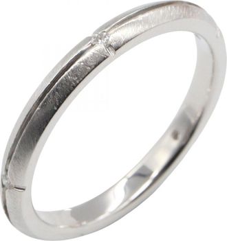 Tiffany & Co. Silver White Gold (18K) Band Ring (Pre-Owned)