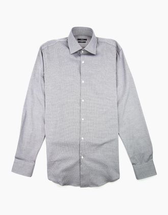 HUGO BOSS Mens Hugo Boss Jenno Dot Shirt Dark Grey - Size: 34